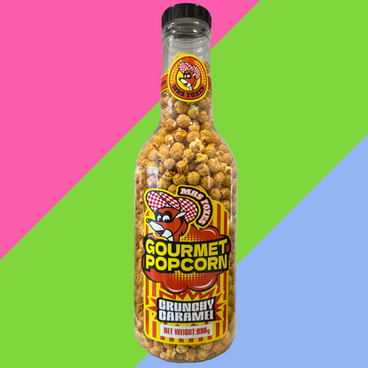 MRS FOXES Gourmet Crunchy Caramel Popcorn – Crunchy & Sweet | HUGE 890g or Small 260g Bottle