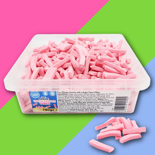 (AUCTION) Candy Realms Tutti Frutti Tubes Tub 780g