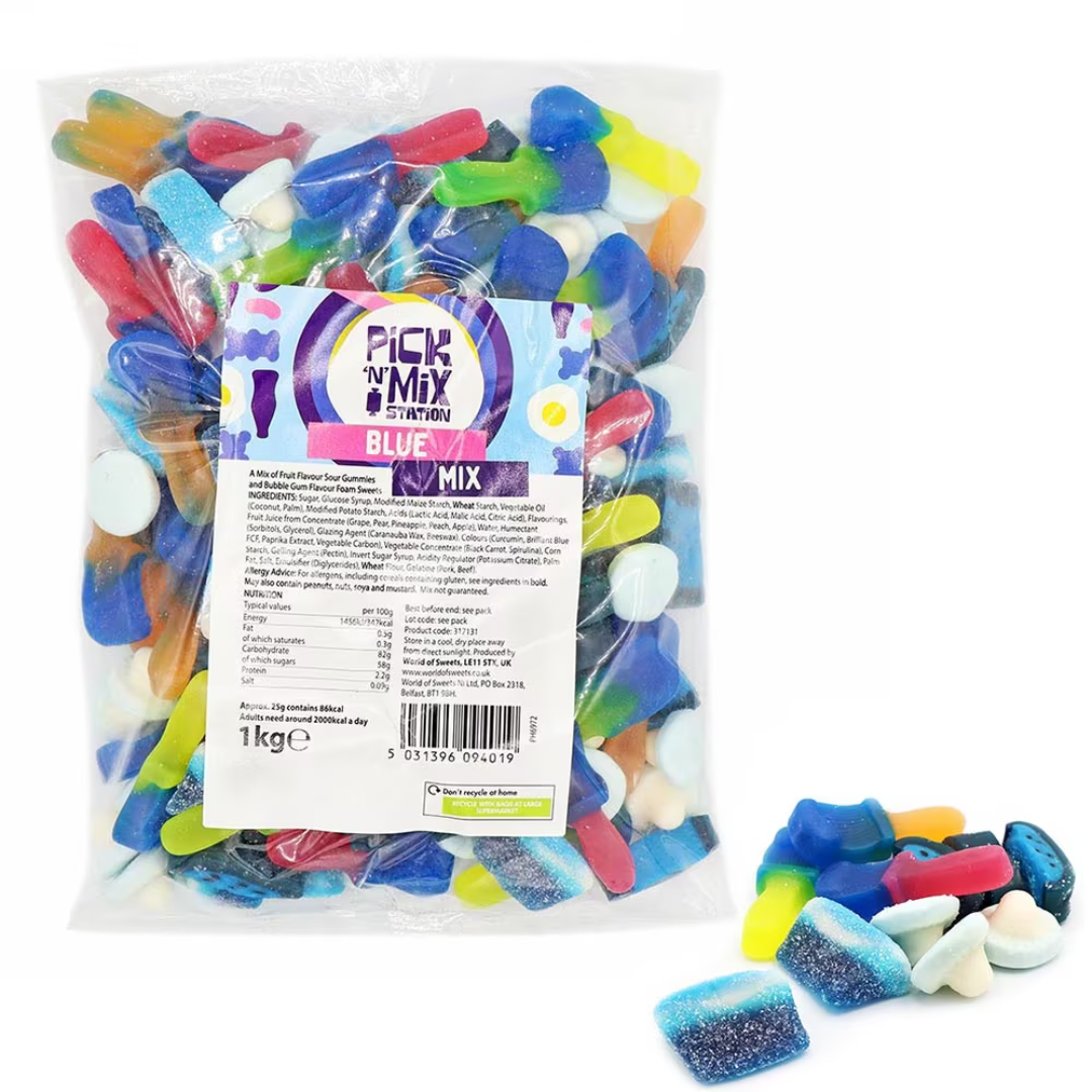 1kg Pick n Mix Station Sweets Bag – Assorted Kingsway Retro & Classic Candy Mixes