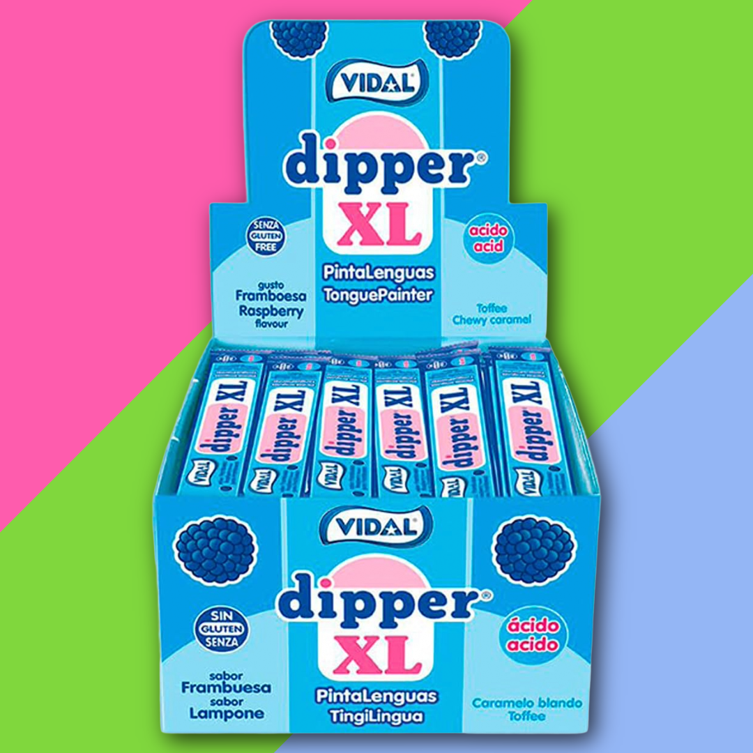 (AUCTION) Vidal Dipper XL Tongue Painter Blue Raspberry