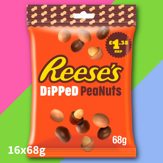 (AUCTION) Reese's Dipped Peanuts Pouch 16x68g | FULL BOX