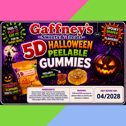 5D Halloween Peelable Gummies