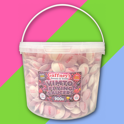 Vimto Flying Saucers 900g Mega Bucket
