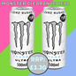 Monster Energy Drink Ultra Zero Sugar 500ml Cans – Pack of 2 – No Sugar, Low Calorie Energy Drink with Caffeine, B-Vitamins & Taurine