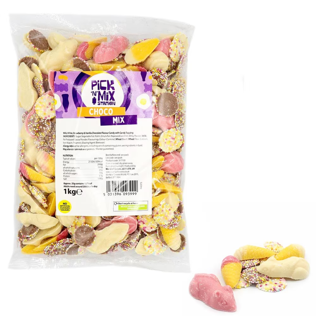 1kg Pick n Mix Station Sweets Bag – Assorted Kingsway Retro & Classic Candy Mixes
