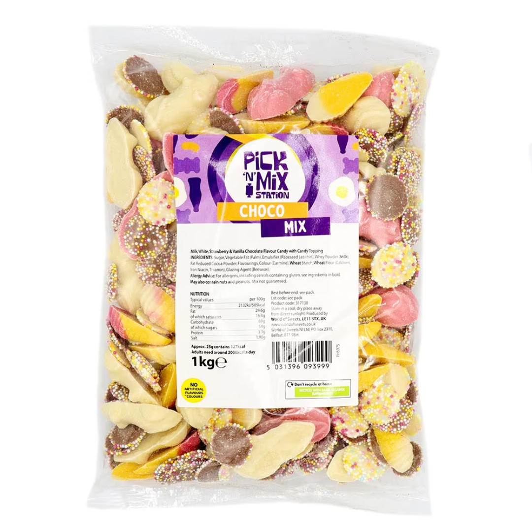 1kg Pick n Mix Station Sweets Bag – Assorted Kingsway Retro & Classic Candy Mixes