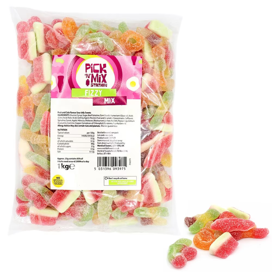 1kg Pick n Mix Station Sweets Bag – Assorted Kingsway Retro & Classic Candy Mixes