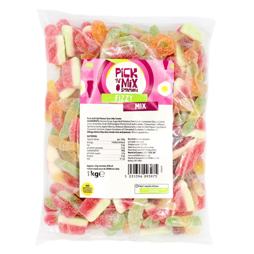 1kg Pick n Mix Station Sweets Bag – Assorted Kingsway Retro & Classic Candy Mixes