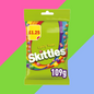 Full Boxes of Skittles & Starburst – Sour, Tropical, Cloudz & More – 70g to 125g Bags