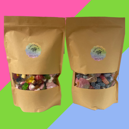 Pick N Mix Duo Pack – 2x1KG Pouches of Pick N Mix Bliss | 1xFizzy 1xNonFizzy