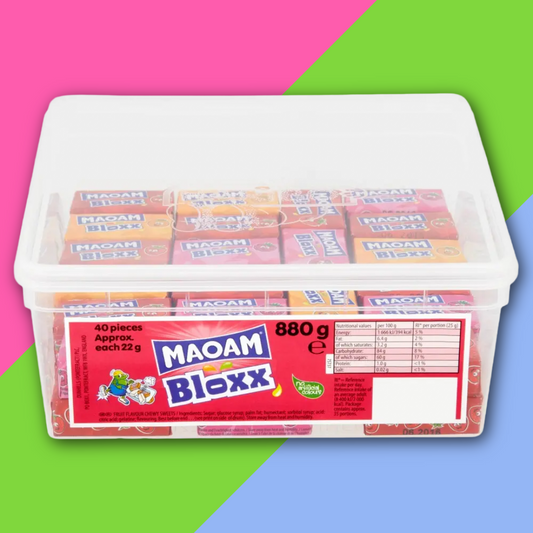 (AUCTION) Maoam Candy Tubs | Stripes & Bloxx | 840g&880g