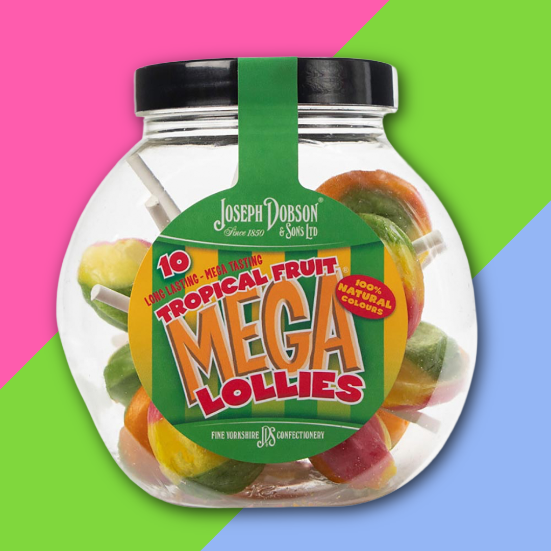 (AUCTION) Dobsons Mega Lollies Gift Jar 1x225g Jar