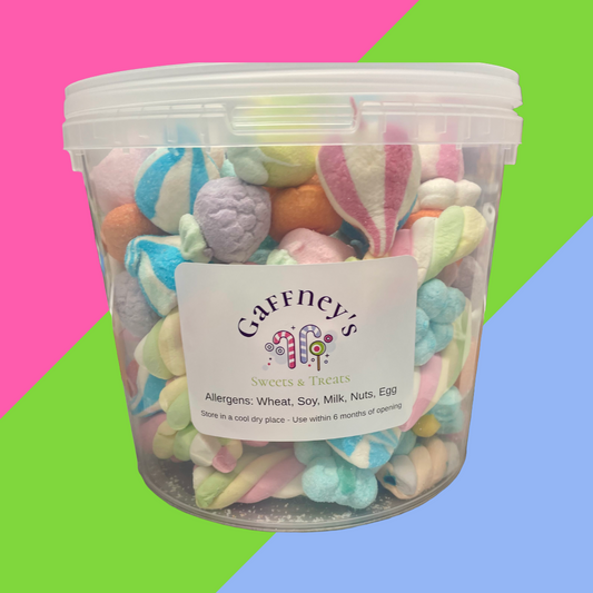 Gaffney's 1.3KG Mallow Mix Bucket | 1.3kg of Mallow delight