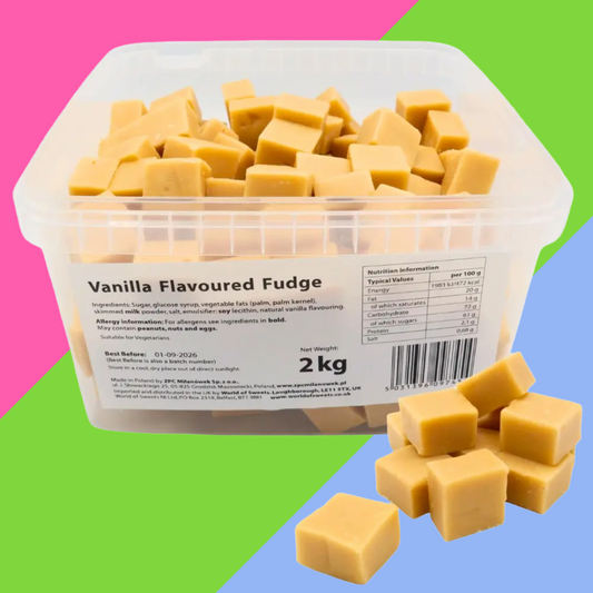 (AUCTION) Vanilla Flavoured Fudge Tub 2kg