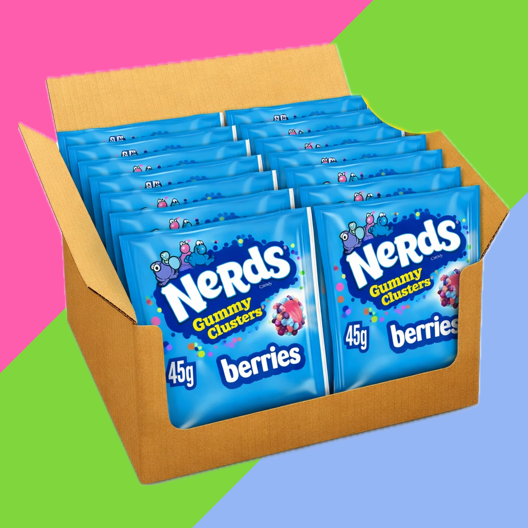 (AUCTION) Nerds Gummy Clusters | 20x45g Bags | FULL BOX | DATED:05/2026