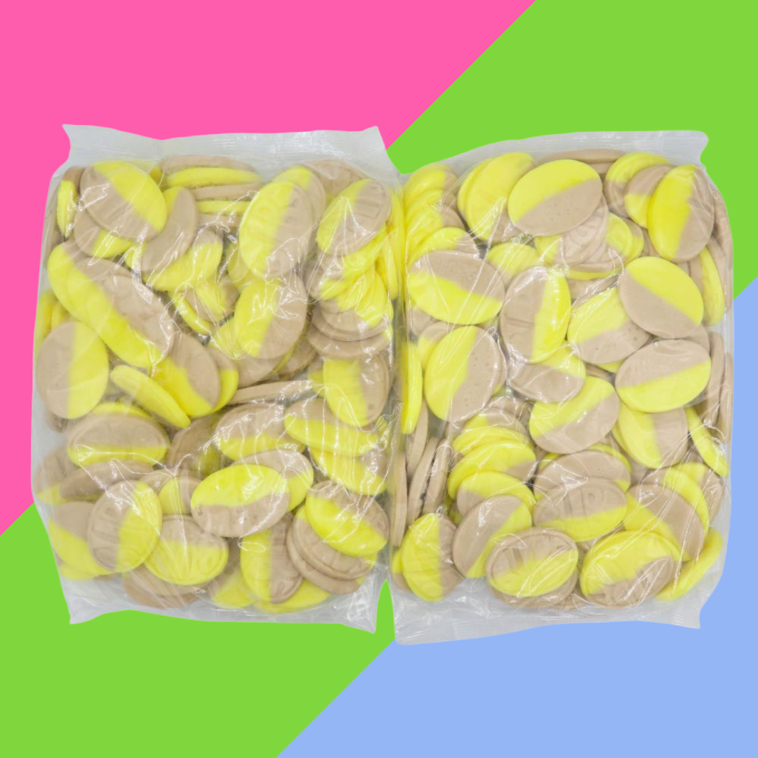 BUBS Banana & Caramel Foam Sweets 2.8kg (FULL BOX)