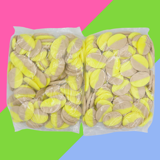 BUBS Banana & Caramel Foam Sweets 2.8kg (FULL BOX)