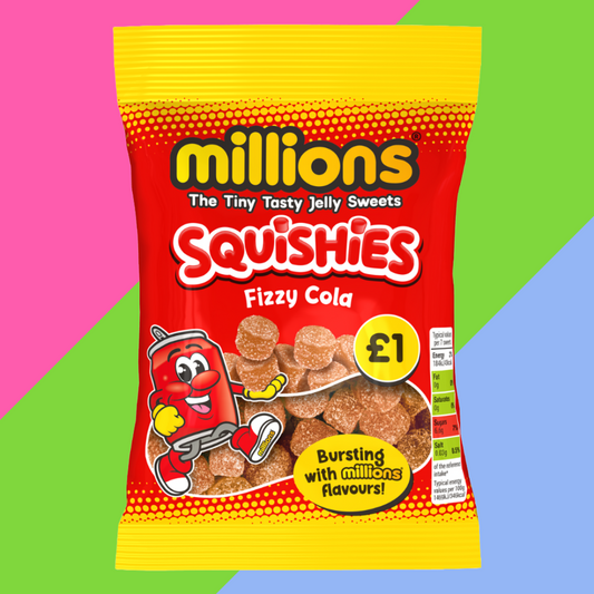 Millions Squishies Fizzy Cola 100g Bag