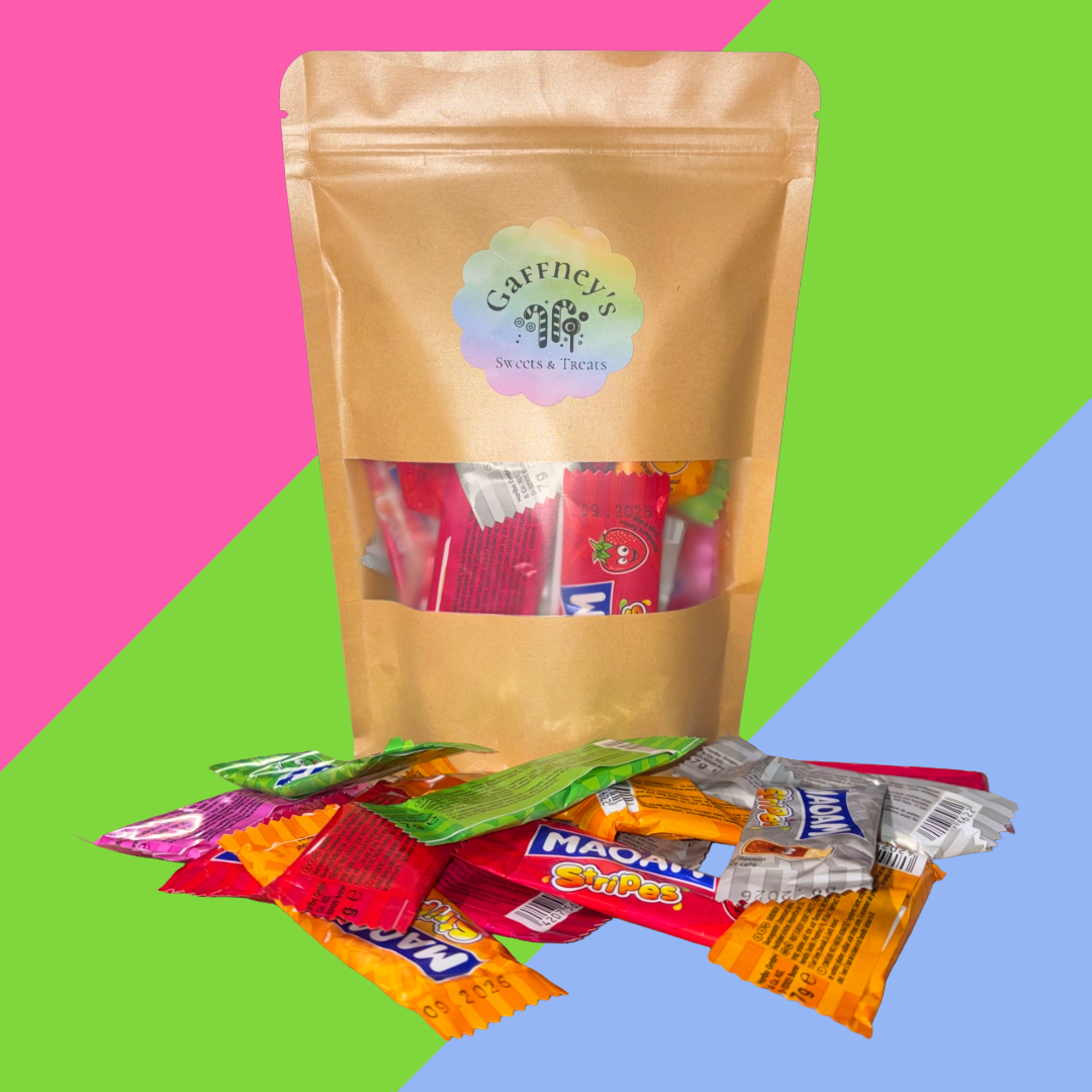 Maoam Stripes | 250g Pouch | Individually Wrapped Sweets