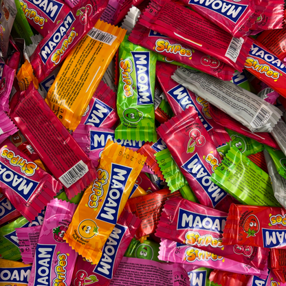 Maoam Stripes | 250g Pouch | Individually Wrapped Sweets
