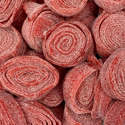 Gaffney's Fizzy Strawberry Belt Rolls - Pouch of 6 Rolls