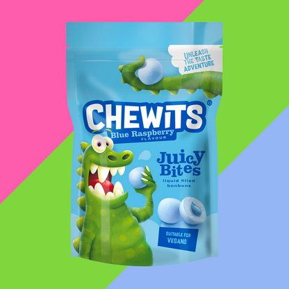 Chewits Blue Raspberry Juicy Bites 115g Bag