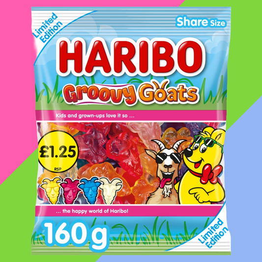 Haribo Limited Edition Groovy Goats 160g Bag