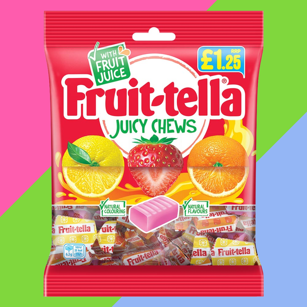 Fruit-Tella Juicy Chews 135g Bag