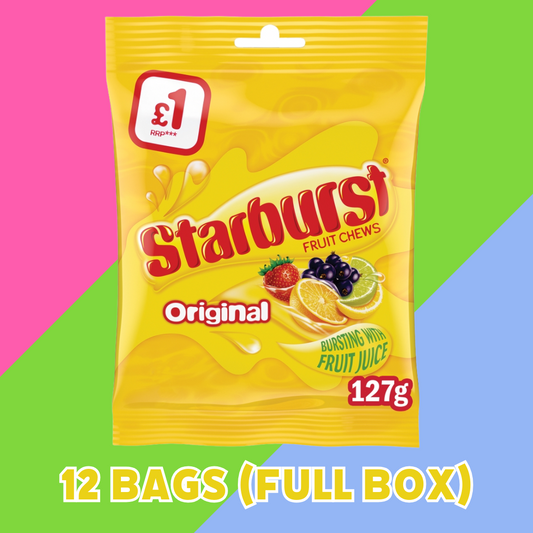 Starburst Fruit Chewy Sweets 12x127g Bags (FULL BOX)