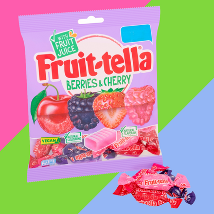 Fruit-tella Berries & Cherry 135g Bag