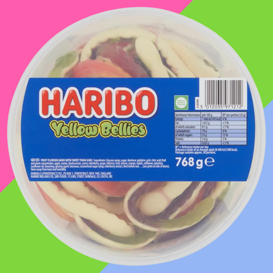Haribo Yellow Bellies Tubs 768g