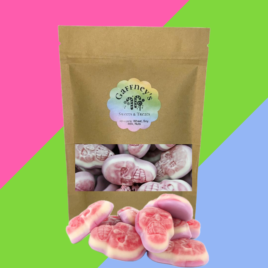Gaffney's 250g Jelly Filled Skulls Pouch