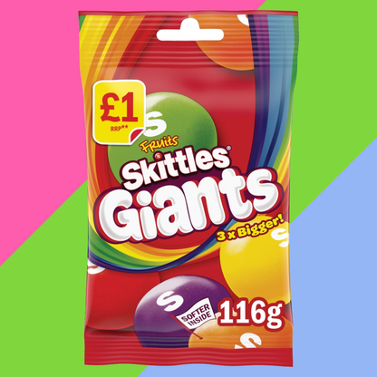 Skittles Fruits Giants 14x116g (FULL BOX)