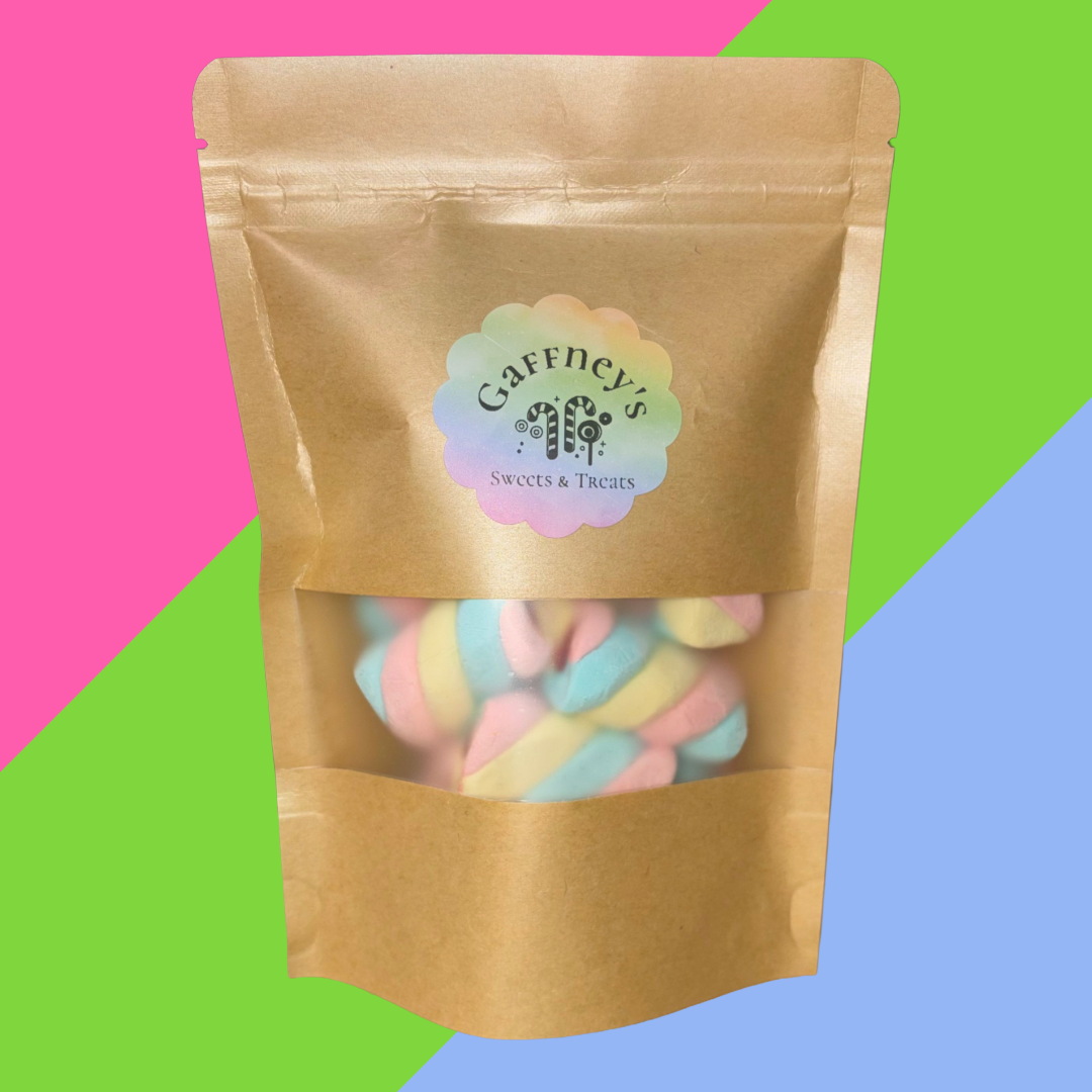 NEW Gaffney's 100g Jelly Filled Twist Mallows Pouch
