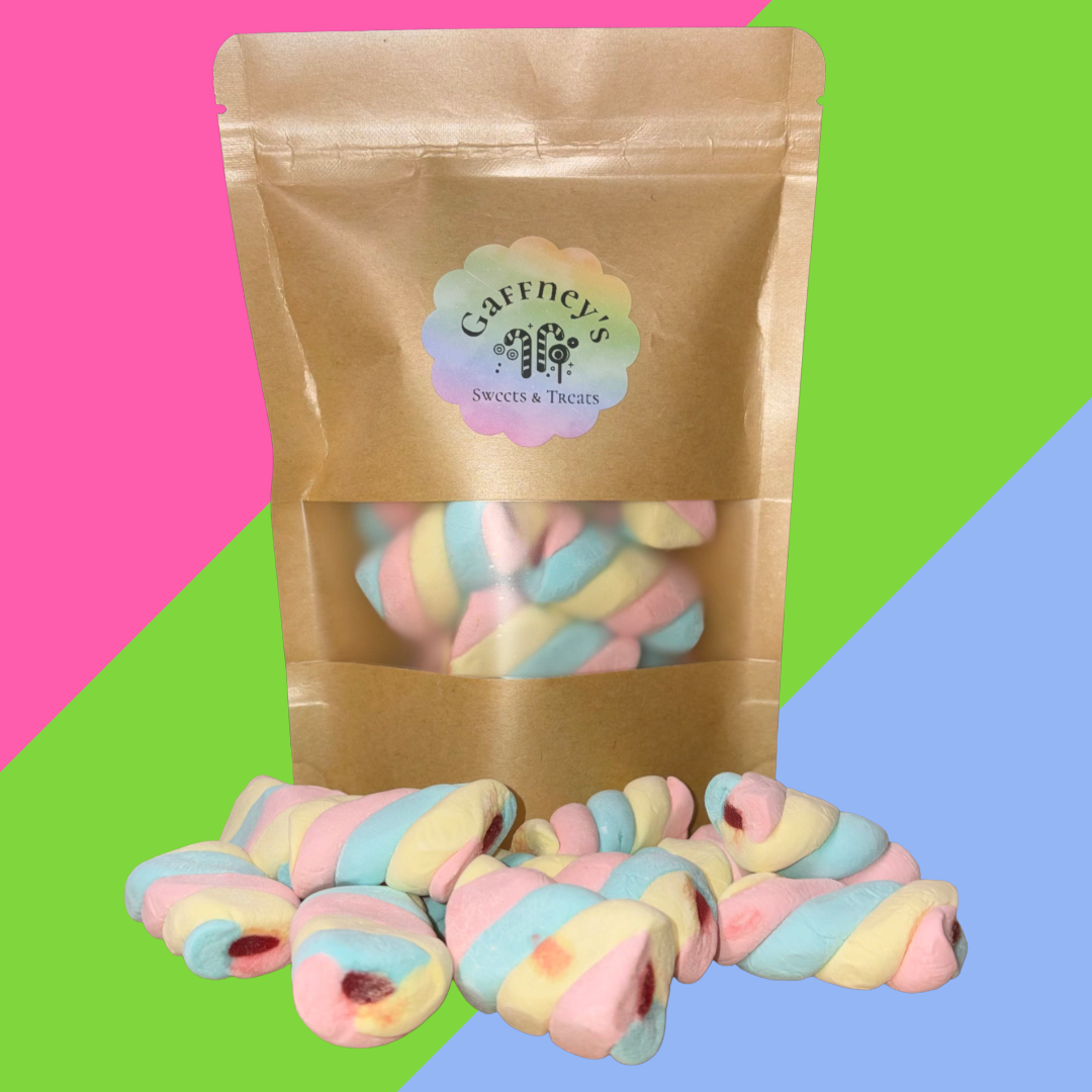 NEW Gaffney's 100g Jelly Filled Twist Mallows Pouch