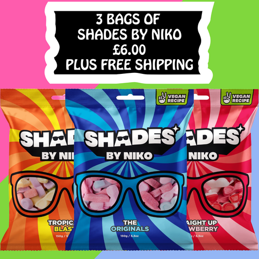 3 BAGS OF SHADES BY NIKO - £6 PLUS FREE SHIPPING