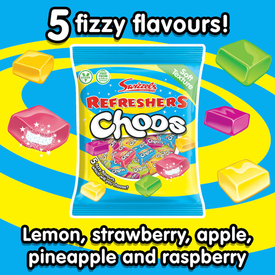 Swizzels Refresher Choos 1x115g Bag
