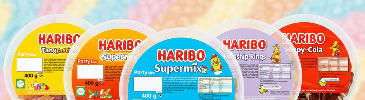 Haribo Sweet Candy Tubs Multiple Choices 400g - 825g