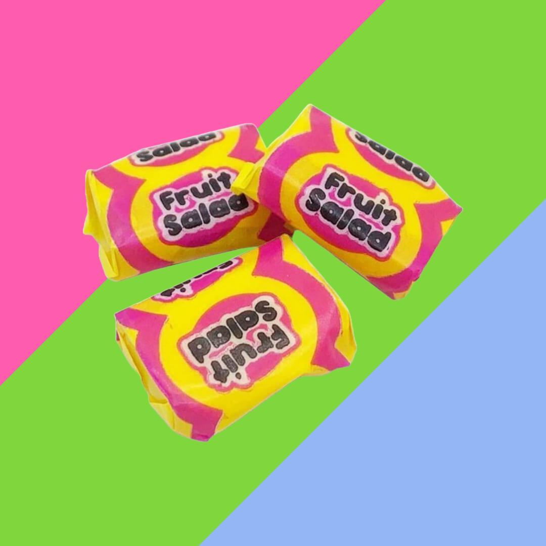 Fruit Salad Chews and Black Jacks | Various Sized Pouches | Sweet and Tangy Snack