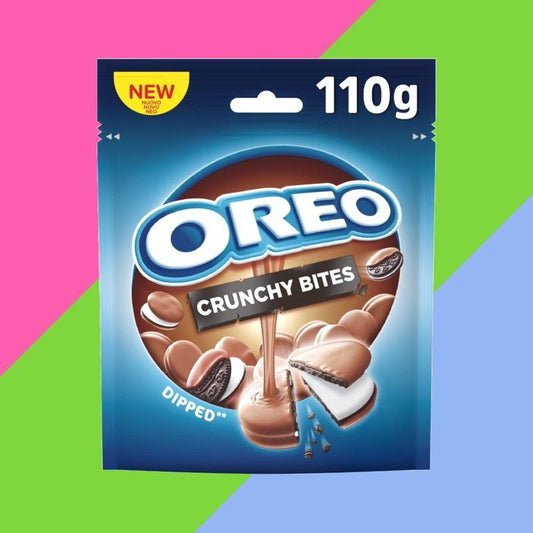 Oreo Crunchy Bites Dipped | 110g Bag |  Chocolate Snack