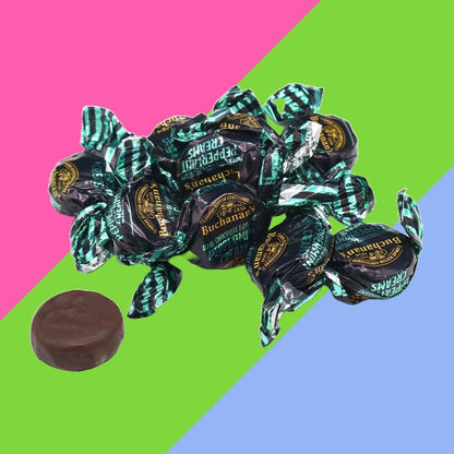 Buchanan's Chocolate Peppermint Creams | 250g/500g/750g Bags | Delicious Chocolate Mint Snack