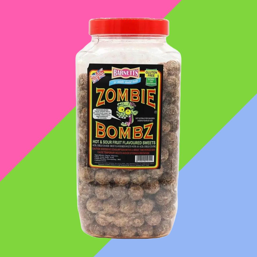 Barnetts Zombie Bombz | Hot and Sour Fruit Sweets | 250g/500g/750g Pouches