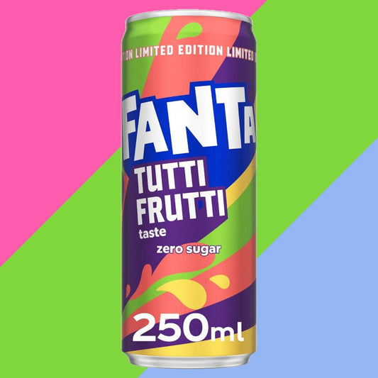 Fanta Tutti Frutti Zero 24x250ml | Fruit Flavoured Fizzy Drink (FULL CASE)
